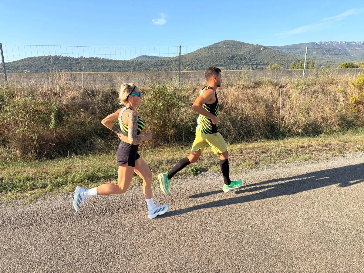Ingrid Lopergolo à l’entraînement pour le championnat du monde de marathon masters